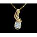 Diamond (provided) and 14K Gold pendant